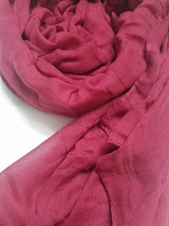 Plain Lawn Scarf - Deep Pink